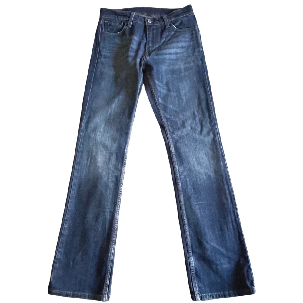 Levi's 527 Slim Bootcut Jeans Mens 30x34 Blue Dark Wash Stretch Western Rugged